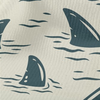 Cartoon Shark Fin Terry