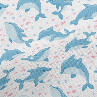 Happy Cute Dolphin Performance Linen