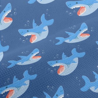 Fierce Cartoon Shark Performance Linen