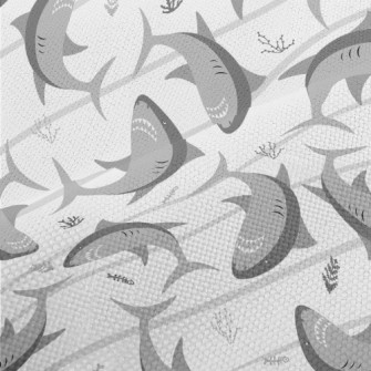 Dangerous Cartoon Shark Performance Linen