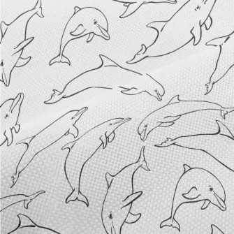 Hand Drawn Black And White Dol Performance Linen