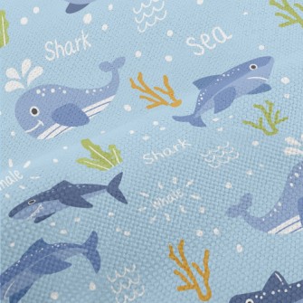 Cartoon Whale And Shark Performance Linen