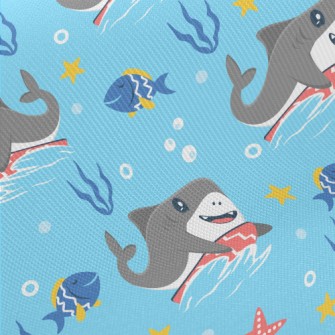 Cute Surfing Shark Twill