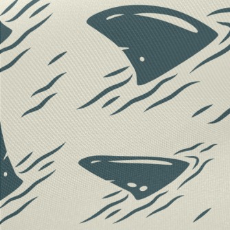 Cartoon Shark Fin Twill