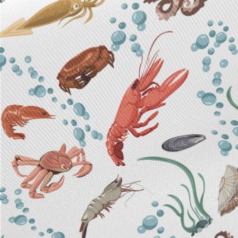 Realistic Underwater Animals Twill