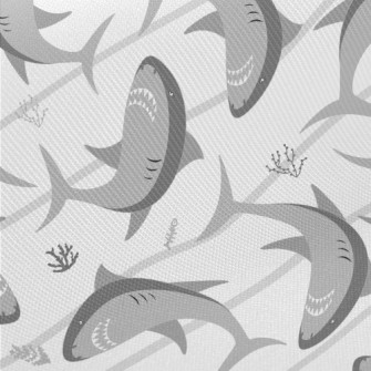 Dangerous Cartoon Shark Twill