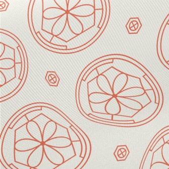 Hand Drawn Korean Pattern Twill