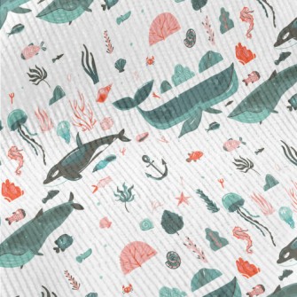 Hand Drawn Beautiful Ocean Standard Corduroy