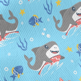 Cute Surfing Shark Standard Corduroy