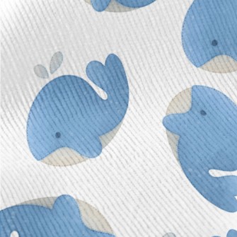 Cute Watercolor Whale Standard Corduroy