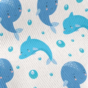 Cute Blue Whale Standard Corduroy