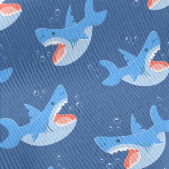 Fierce Cartoon Shark Standard Corduroy