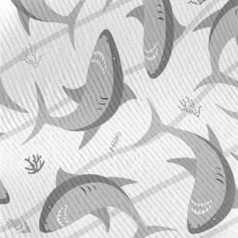 Dangerous Cartoon Shark Standard Corduroy