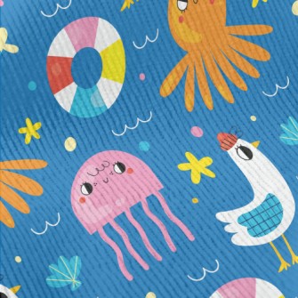 Summer Seagulls And Ocean Standard Corduroy