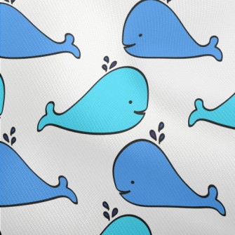 Hand Drawn Spouting Whale Dobby