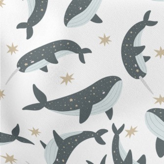 Starry Sky Pattern Whale Stretch Ponte