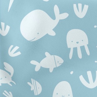 Smiley Underwater Creature Stretch Ponte