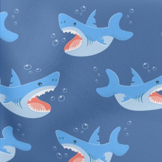 Fierce Cartoon Shark Stretch Ponte