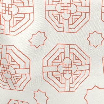 Korean Geometric Pattern Stretch Ponte