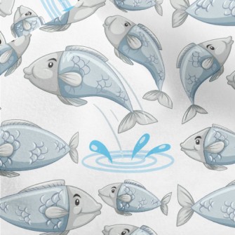 Cartoon Lively Fish Micro Fleece