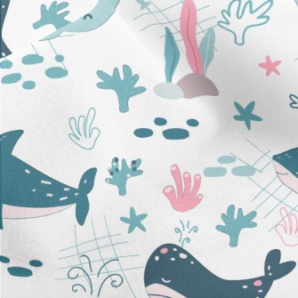 Funny Underwater World Micro Fleece