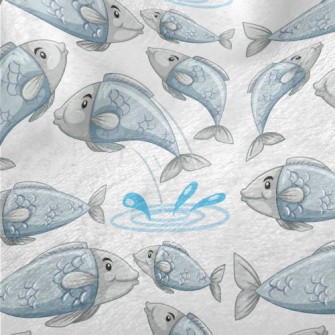 Cartoon Lively Fish Minky