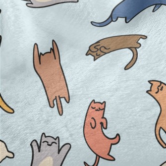 Doodle Colored Cat Minky