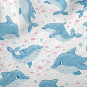 Happy Cute Dolphin Minky