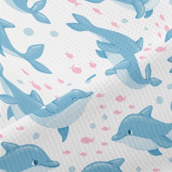Happy Cute Dolphin Piqué