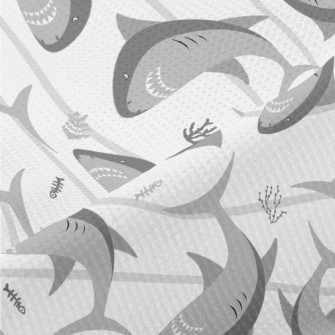 Dangerous Cartoon Shark Piqué