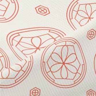 Hand Drawn Korean Pattern Piqué