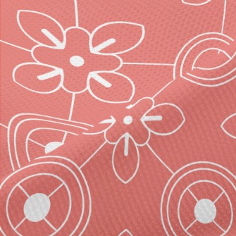 Modern Geometric Pattern Piqué