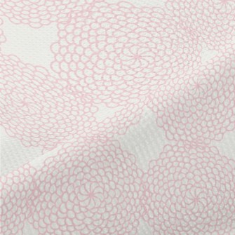 Pink Geometric Pattern Piqué