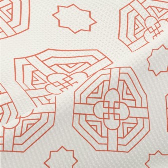 Korean Geometric Pattern Piqué