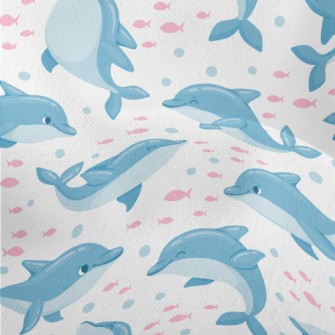 Happy Cute Dolphin Lightweight Performance Linen