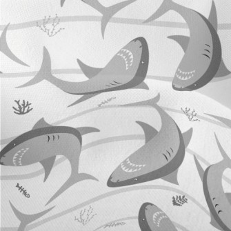 Dangerous Cartoon Shark Lightweight Performance Linen