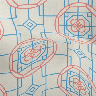 Korean Window Pattern Lightweight Performance Linen