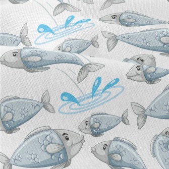 Cartoon Lively Fish Modern Jersey