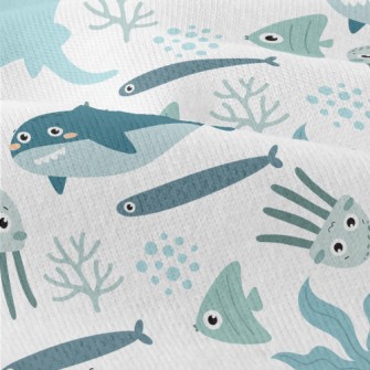 Big Eyed Underwater Animals Modern Jersey