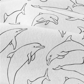 Hand Drawn Black And White Dol Modern Jersey