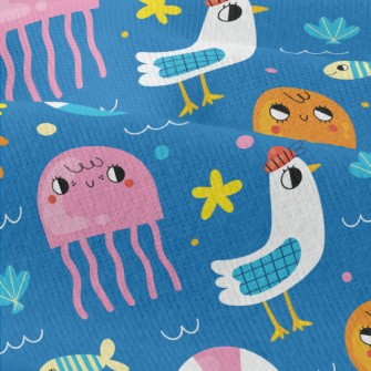 Summer Seagulls And Ocean Modern Jersey