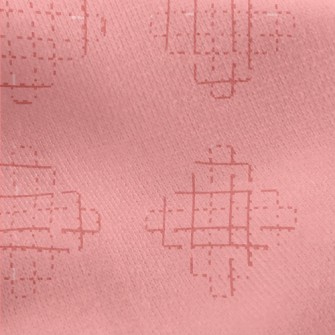 Abstract Geometric Pattern Jersey Backed Fleece