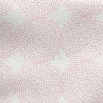 Pink Geometric Pattern Jersey Backed Fleece