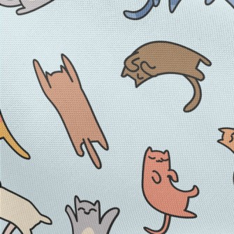 Doodle Colored Cat Pongee
