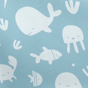 Smiley Underwater Creature Pongee