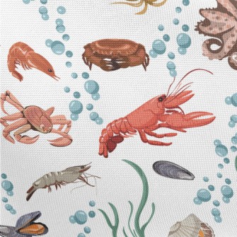 Realistic Underwater Animals Pongee