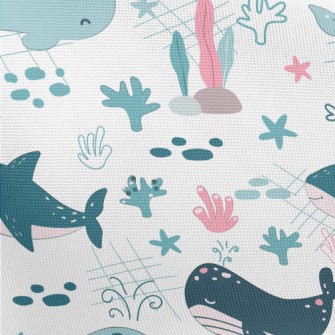 Funny Underwater World Pongee
