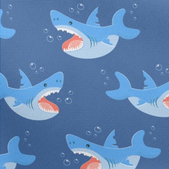 Fierce Cartoon Shark Pongee