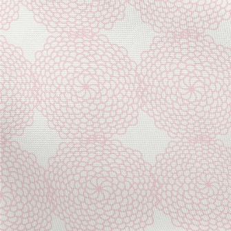 Pink Geometric Pattern Pongee