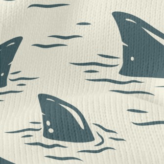 Cartoon Shark Fin Stretch Jersey